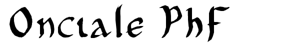Onciale PhF font preview